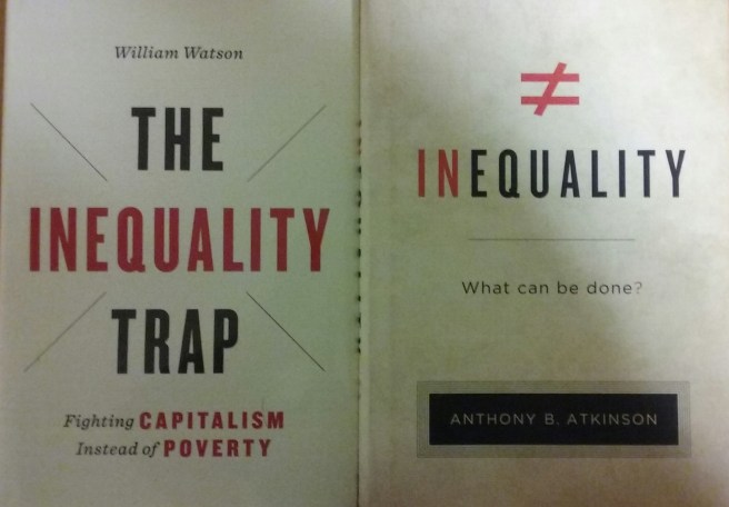 Dust Jackets of Two Books on Inequality Atkinson and Watson