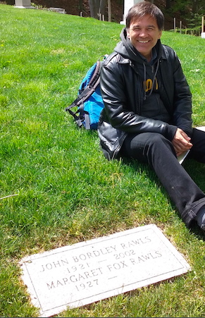 Visiting John Rawls in Mount Auburn Cemetary Cambridge Massachsetts