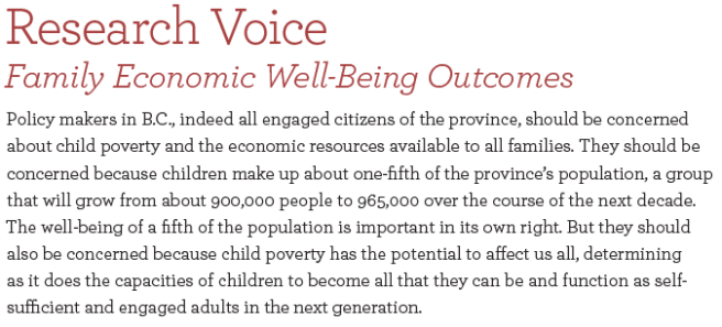 Corak Research Voice Growing Up in BC 2015
